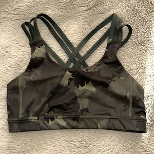 Lululemon camo sports bra